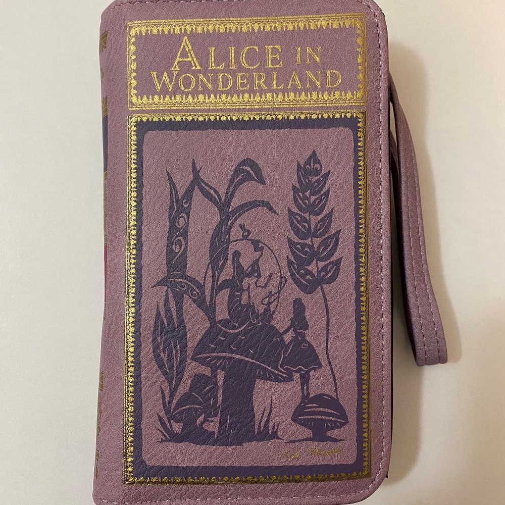 Alice in Wonderland Book Cover Wallet Wristlet - Unique Book Lover Gifts